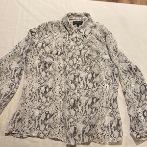 Snake print blouse - like new